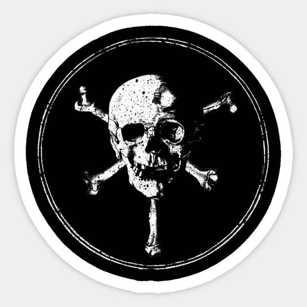 Skull & Crossbones Sticker by BarrySullivan